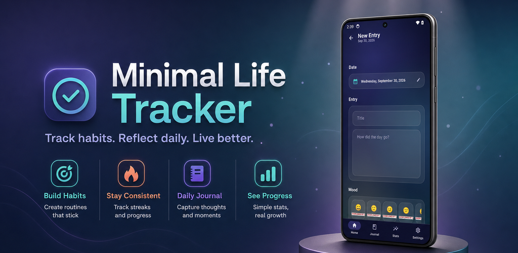 Minimal Life Tracker promotional artwork